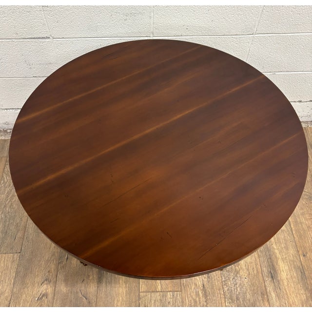 Alfonso Marina Biedermeier Regency Directoire Style Fruitwood Center Lamp Table For Sale - Image 14 of 18