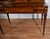 Description: An elegant 1930s Wieman mahogany writing desk in the refined Hepplewhite Revival style, showcasing...