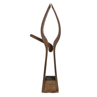 Vintage Wood Tack Maker's Leather Vise For Sale