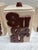 Off-white Vintage Handcrafted Pottery Groovy Ceramic Kitchen Canisters, Set of Four For Sale - Image 8 of 12