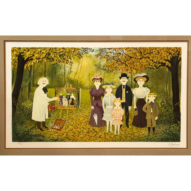Late 20th Century Late 20th Century Pair of Fernand Boilauges Signed Limited Edition Serigraphs, Framed For Sale - Image 5 of 14