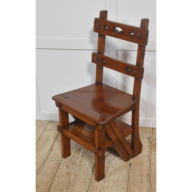 Metamorphic Library Chair in Walnut For Sale - Image 4 of 14