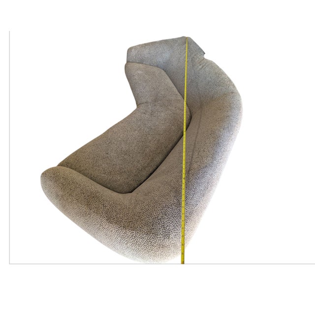 Vladimir Kagan Vladimir Kagan for Weiman--Attributed-- Tangent Biomorphic Wide-Body Sofa For Sale - Image 4 of 5