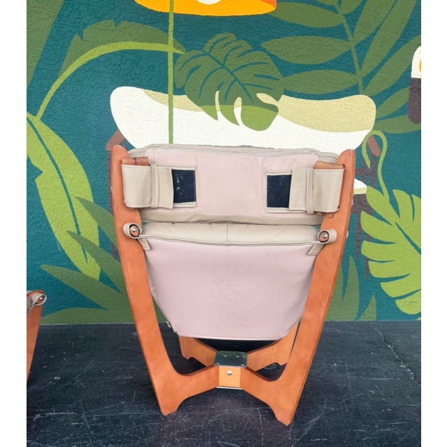 2010s Odd Knutsen Danish Modern Luna Chair Pair W Otto For Sale - Image 5 of 17
