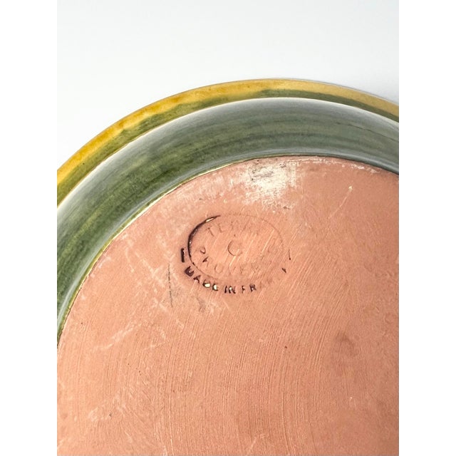 Terre E Provence Yellow & Green Large Earthenware Serving Bowl For Sale In Dallas - Image 6 of 6