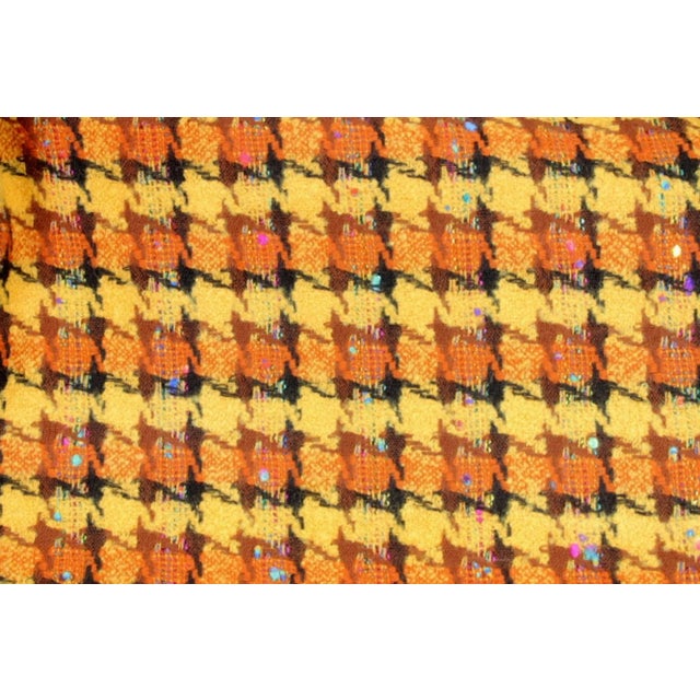 Yellow Vintage Plaid Handwoven Wool and Alpaca Throw Blanket For Sale - Image 8 of 13