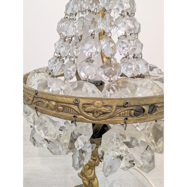 Art Nouveau Lamp in Brass For Sale - Image 11 of 17