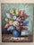 Mid 20th Century Impressionist Still Life Floral Bouquet Oil Painting Signed For Sale - Image 9 of 9