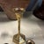 1970s Trio of Brass Candlestick Holder With Spiral Accents For Sale - Image 4 of 6