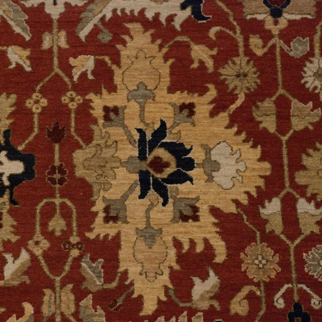 Transitional Vintage Armenian Sultanabad Design Rug - 8'2" X 10'1" For Sale - Image 3 of 7