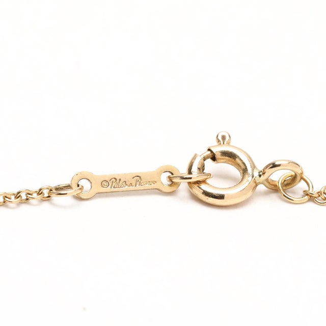 Tiffany & Co PalomaPicasso Loving Heart Flower Pendant Necklace, 18k Yellow Gold For Sale - Image 4 of 5