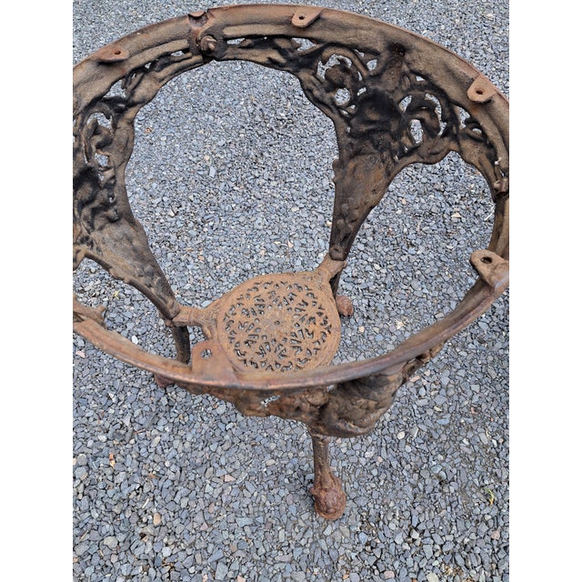 1920s English Cast Iron Pub or Garden Table For Sale In New York - Image 6 of 8