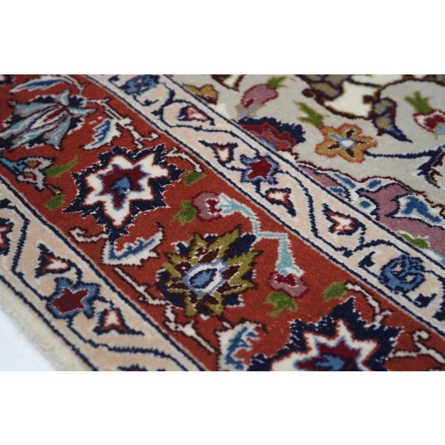 Persian Vintage Persian Tabriz Rug 3'5'' X 5'2'' For Sale - Image 3 of 6