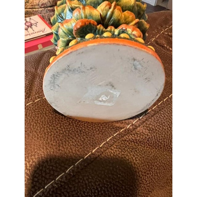 Italian Ceramic Artichoke Decorative Ornament For Sale - Image 3 of 3