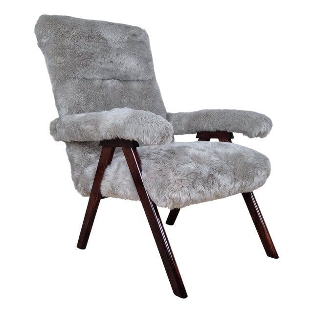 Mid-Century Reclining Chair, 1954 For Sale