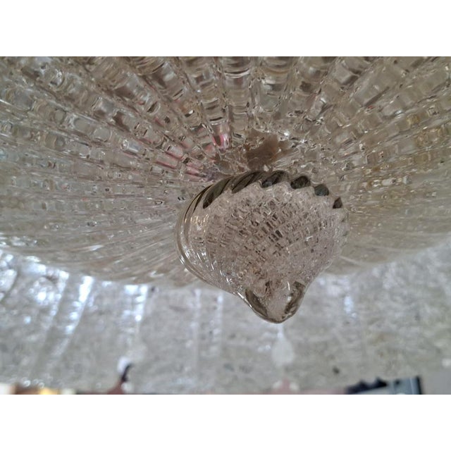 Murano Glass Ceiling Light attributed to Barovier and Toso, 1950 For Sale - Image 9 of 18