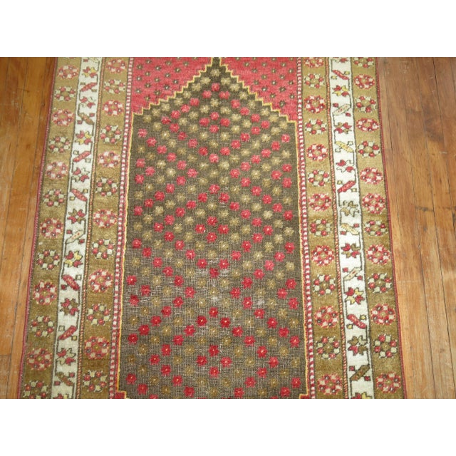 Early 21st Century Tribal Turkish Sivas Runner - 3'5" x 12'5" For Sale In New York - Image 6 of 6