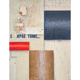 Fusion Series #1908 Collage on Watercolor Paper by Cecil Touchin For Sale