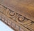 Heavily Fine Carved Oak Small Partners Desk Console Writing Table Mint For Sale - Image 12 of 18