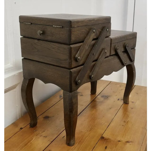 1930s French Art Deco Metamorphic Concertina Work or Sewing Box, 1930s For Sale - Image 5 of 9