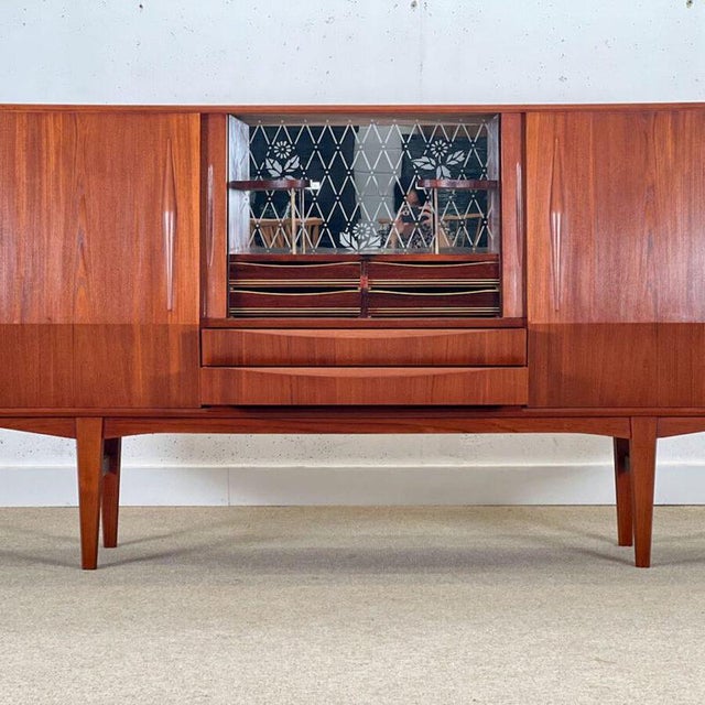 Unusually tall danish sideboard by e.w. Bach, 1960s – teak & rosewood elegance a rare and striking piece from the golden...