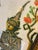 1960s-70s Balinese style temmple rubbing drawing in gold gilt frame. Excellent condition. Measures 18.5" x 17.5" including...