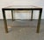 Mid 20th Century Brass & Burl Accented Glass Side Table For Sale In New York - Image 6 of 13