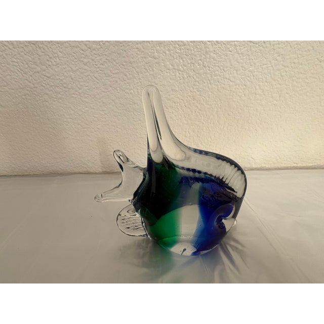 Vintage Trio of Murano Millafiori Angel Fish, Set of 3 For Sale - Image 9 of 11