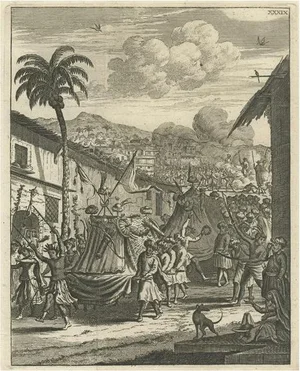 Moorish Celebrations in the Bengal Kingdom, 1775, Paper