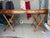 Drexel Heritage Vintage Campaign Distressed Leather Top Bamboo Executive Desk by Drexel Heritage For Sale - Image 4 of 18