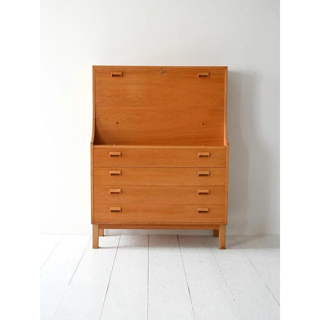 Oak Secretary by Børge Mogensen for Søborg Møbelfabrik, 1960s For Sale - Image 10 of 10