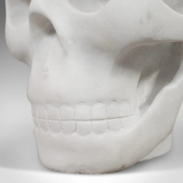 20th Century Marble Skull Decorative Ornament For Sale - Image 10 of 11