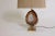 Vintage Brass Table Lamp with Agate For Sale - Image 3 of 8
