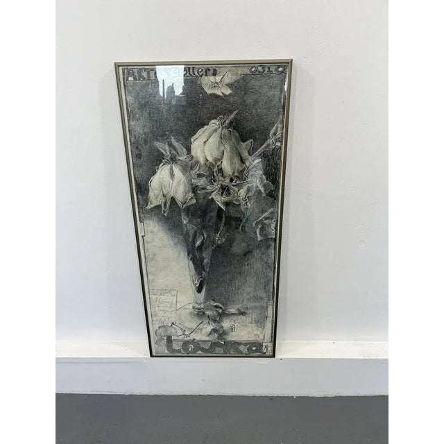 Horst Janssen, Flowers, 1981, Art Print For Sale - Image 11 of 11