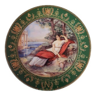 Josephine and Napoleon Limoge Decorative Plate For Sale