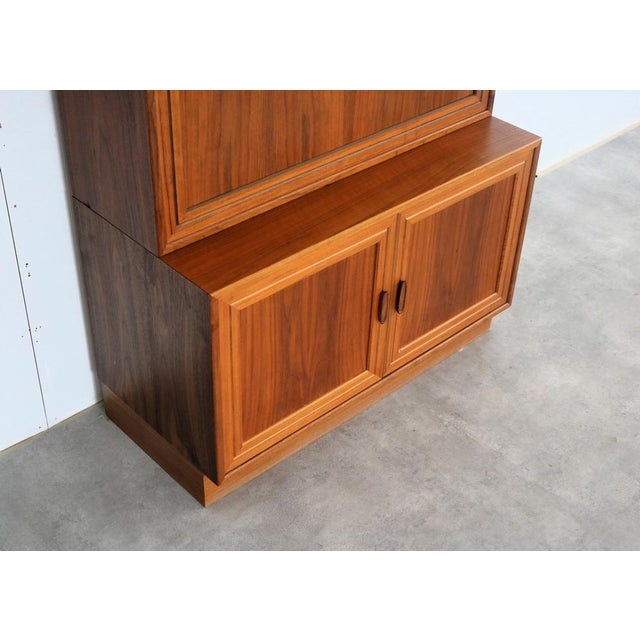 Vintage Modular Wall Cabinet in Glass and Teak, 1960s For Sale - Image 18 of 18