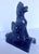 Blue • Vintage Chinese Cobalt Blue Glazed Figural Architectural Roof Tile Guardian Beast - 8" For Sale - Image 8 of 10