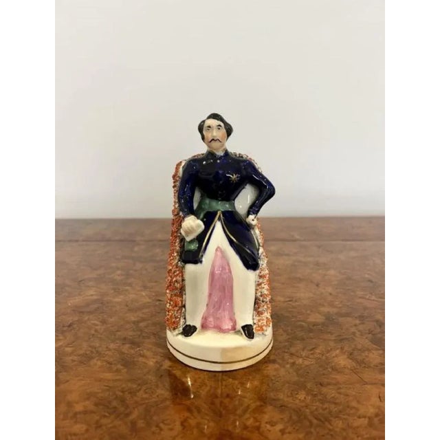 Victorian Staffordshire Royal Figures, 1860s, Set of 2 For Sale - Image 3 of 6