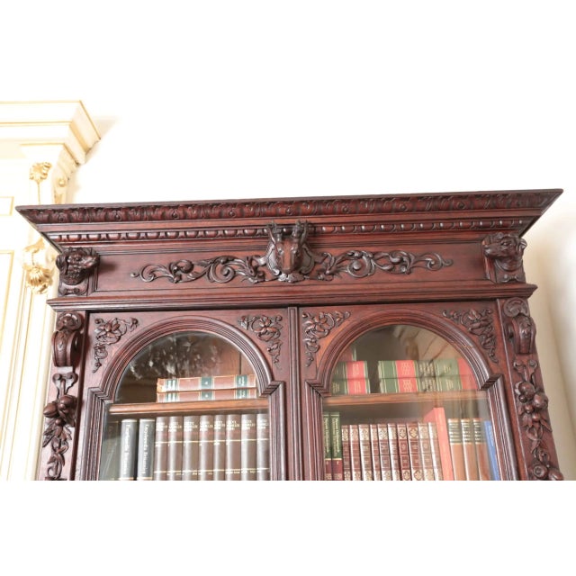 Antique Oak Hunting Sideboard For Sale - Image 3 of 7