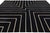 Modern Geometric Kilim Wool Rug With Architectural Line Art & Crimson Accents For Sale - Image 11 of 12