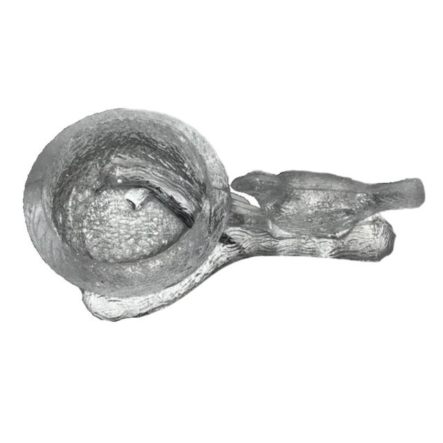 Vintage Bird Salt Cellar With Sterling Spoon For Sale - Image 4 of 7