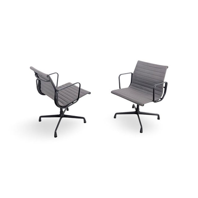 Grey EA 107 Desk Chair by Charles & Ray Eames for Vitra For Sale - Image 5 of 13