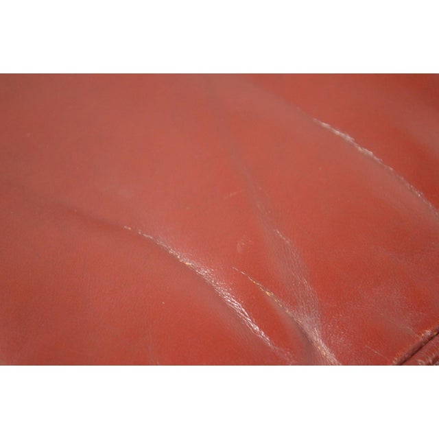 Animal Skin Hepplewhite Style Leather Sofa For Sale - Image 7 of 11