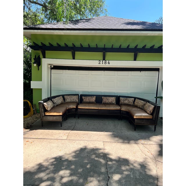 Custom Leathercraft Swanky Sectional Sofa For Sale - Image 11 of 12