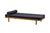 Scandinavian Daybed in Oak and Dark Blue Bouclé Fabric with Leather Accents, 1960s For Sale - Image 15 of 15