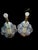 1950s Pair of Mid-Century Modern Murano Style Blue Bullicante Glass Lamps For Sale - Image 9 of 12