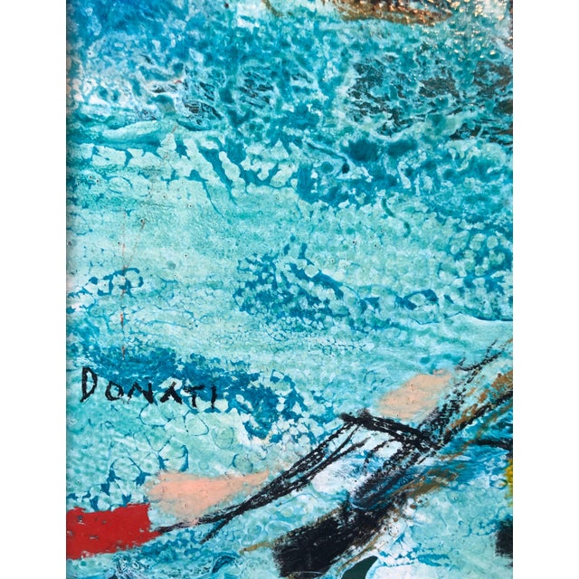 1960s Lazzaro Donati, Italian Modernist Surrealist Lady With a Hat Oil Painting, Signora dal Cappello, 1969 For Sale - Image 5 of 12