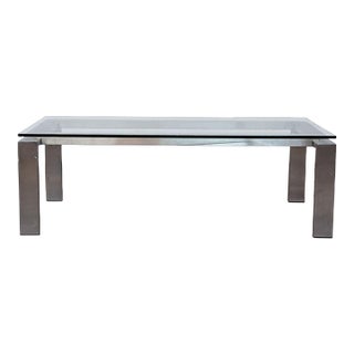 Room & Board Glass Top Coffee Table For Sale