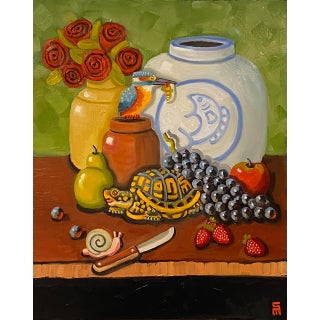 "Still Life" Contemporary Original Oil Painting on Canvas by Stephen McDonough For Sale