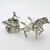 Vintage Italian Handmade Silver Roman Biga Chariot with Horses Figurine, Tuscany, 1970s For Sale - Image 3 of 13